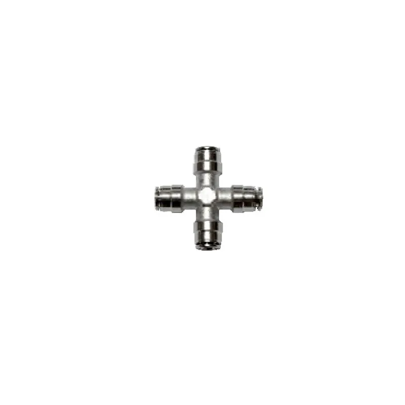 X-shaped connection for nylon pipes 3/8 x 3/8 x 3/8 x 3/8