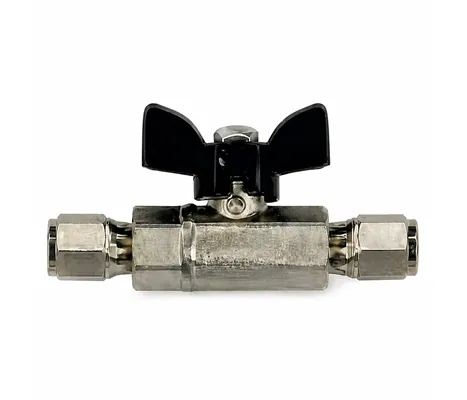 Ball valve, 78 atm (1150 psi), 1/4
